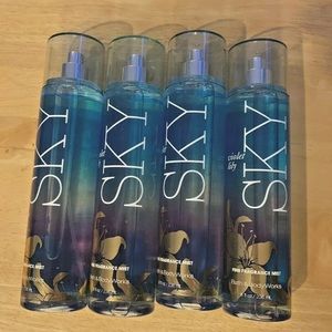 X4 BATH & BODY WORKS VIOLET LILY SKY  MIST SPRAy